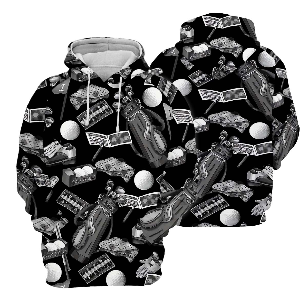 Golf Themed Retro Men's Golf Polo Shirt, Funny Golf Shirt, Golf Gifts For Dad
