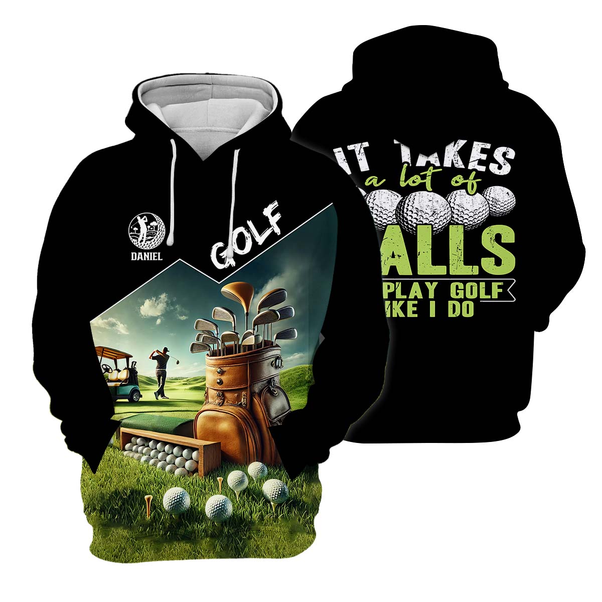 It Takes A Lot Of Balls To Play Golf Like I Do, Custom Golf Shirt, Funny Golf Polos, Unique Gift For Golfer