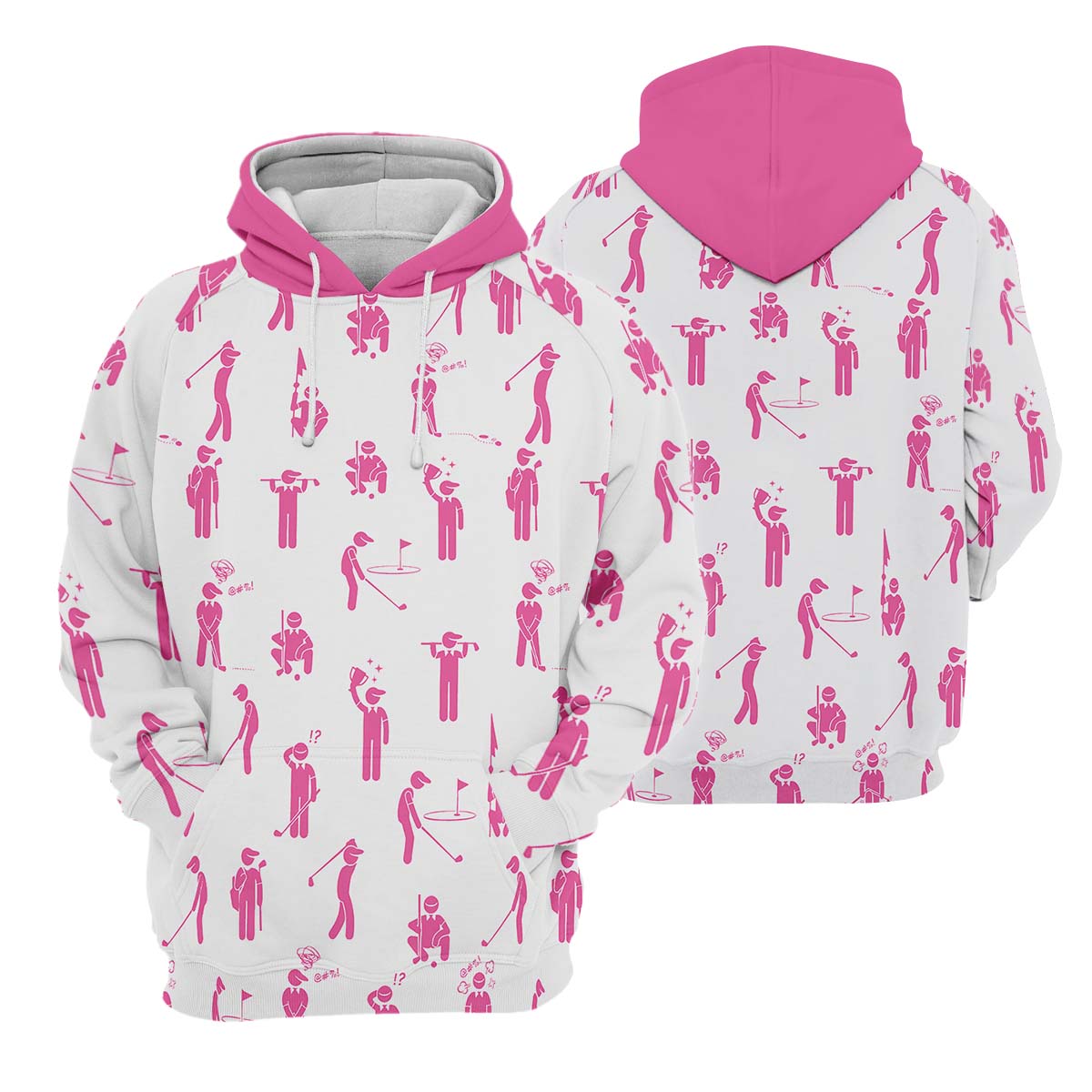 Pink Golf Polo Shirt, Golfing Apparel, Womens Golf Gifts