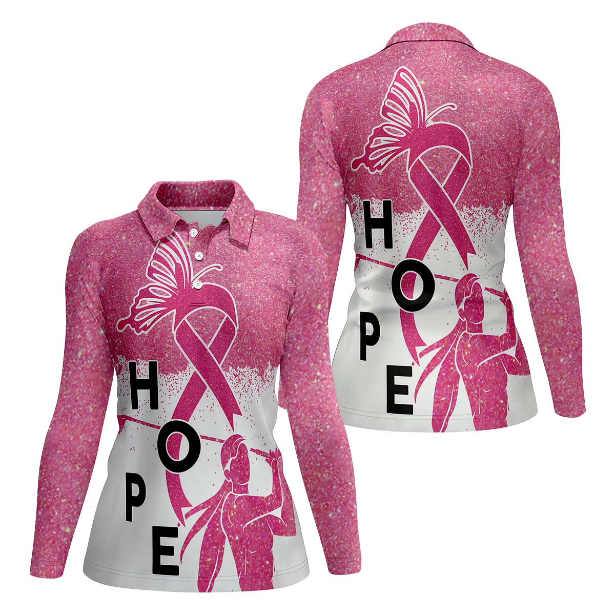 HOPE Golf Polo Shirt, Golfing Apparel, Womens Golf Gifts