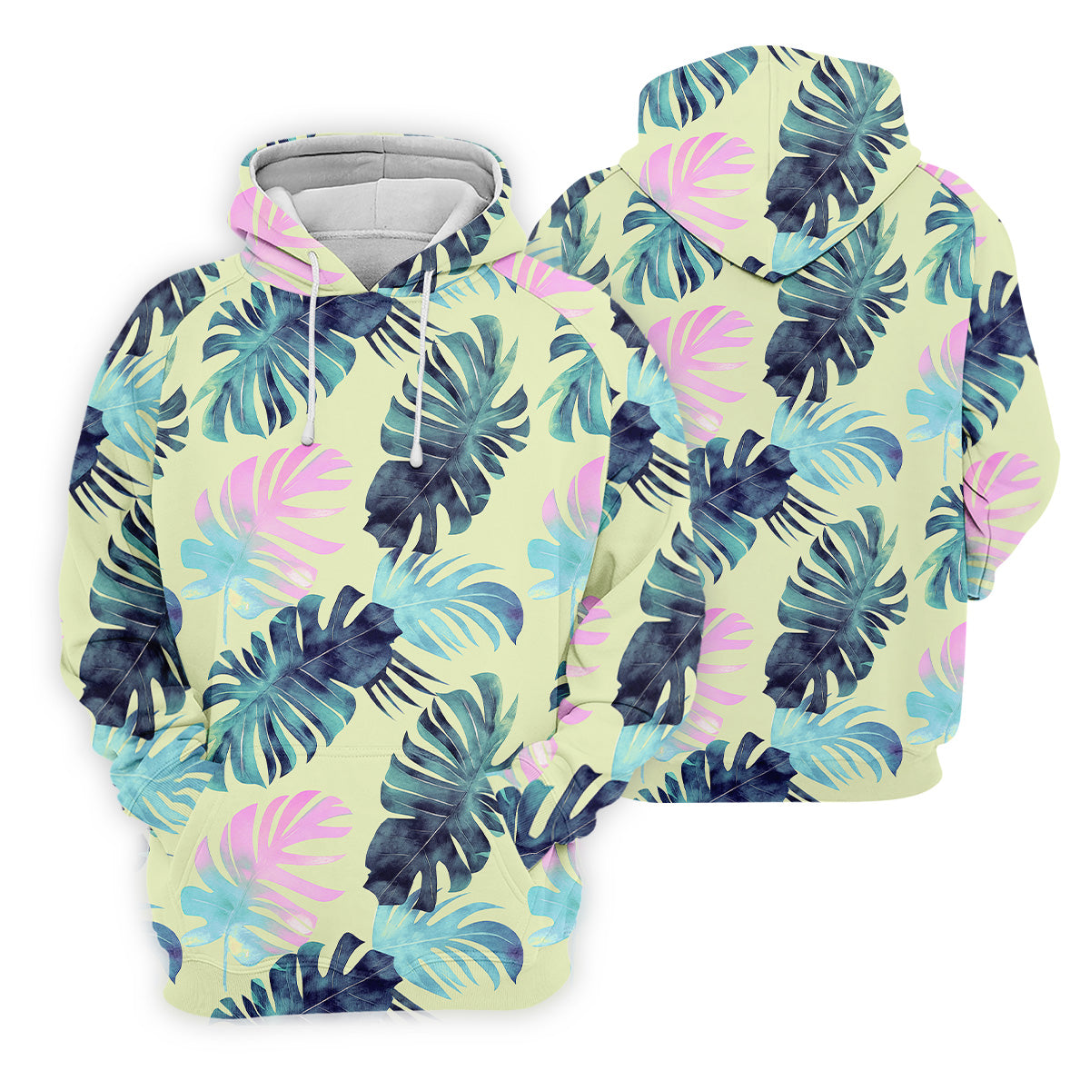 Tropical Palm Leaves Sleeveless Womens Golf Shirts, Ladies Sleeveless Polo, Ladies Golf Shirts, Golfing Apparel