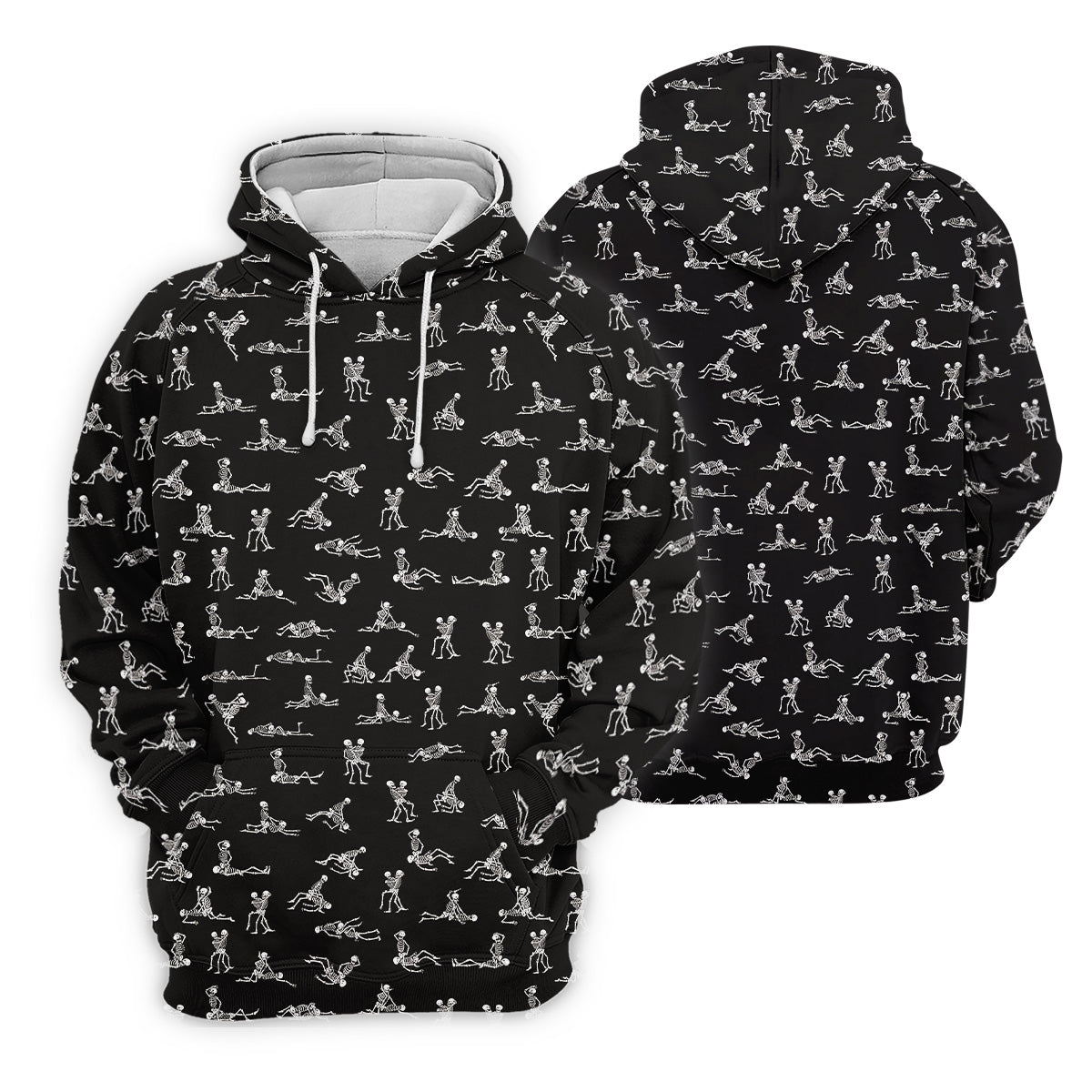 Funny Skeleton Sex Position Golf Shirt, Halloween Gift Idea, Fun Golf Shirts For Men, Unique Gift For Golfer