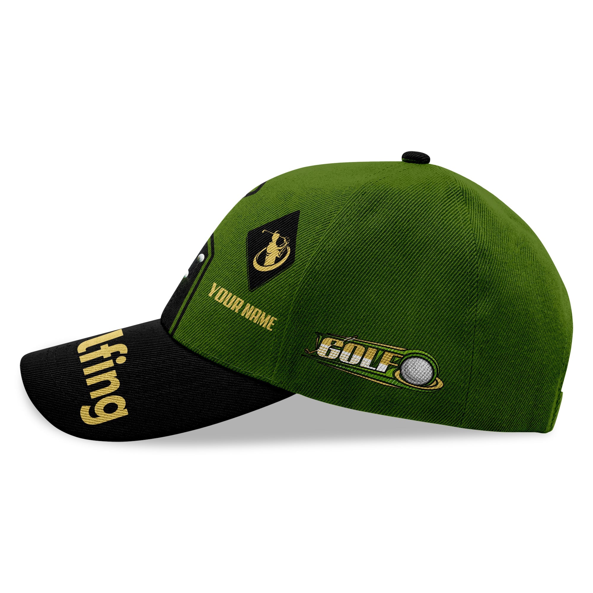 Golf Swing Personalized Golf Cap, Funny Golf Cap, Gift For Dad, Golf Gift For Men