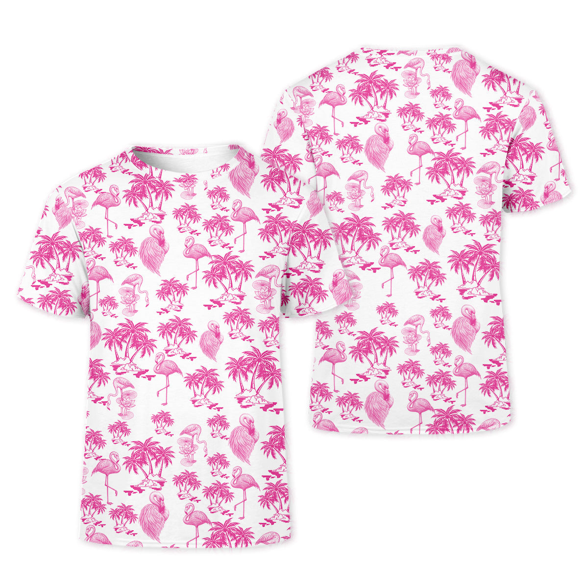 Flamingo Coconut Funny Womens Golf Polo Shirt, Ladies Golf Clothes, Custom Ladies Golf Shirt