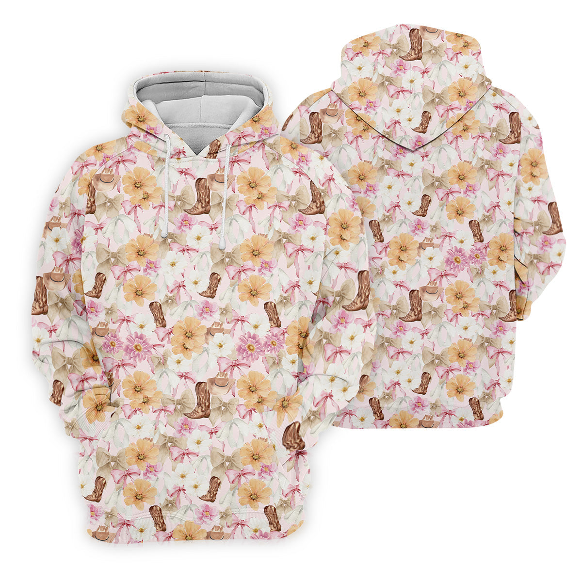Coquette Flower Western Golf Shirt, Cute Golf Outfit, Matching Golf Shirt, Ladies Golf Shirts