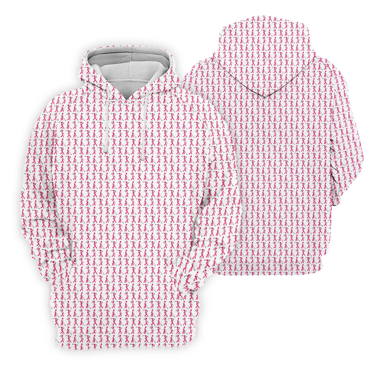 Funny Stick Breast Cancer Golf Shirt, Breast Cancer Support Shirts, Funny Men Golf Polo Shirt