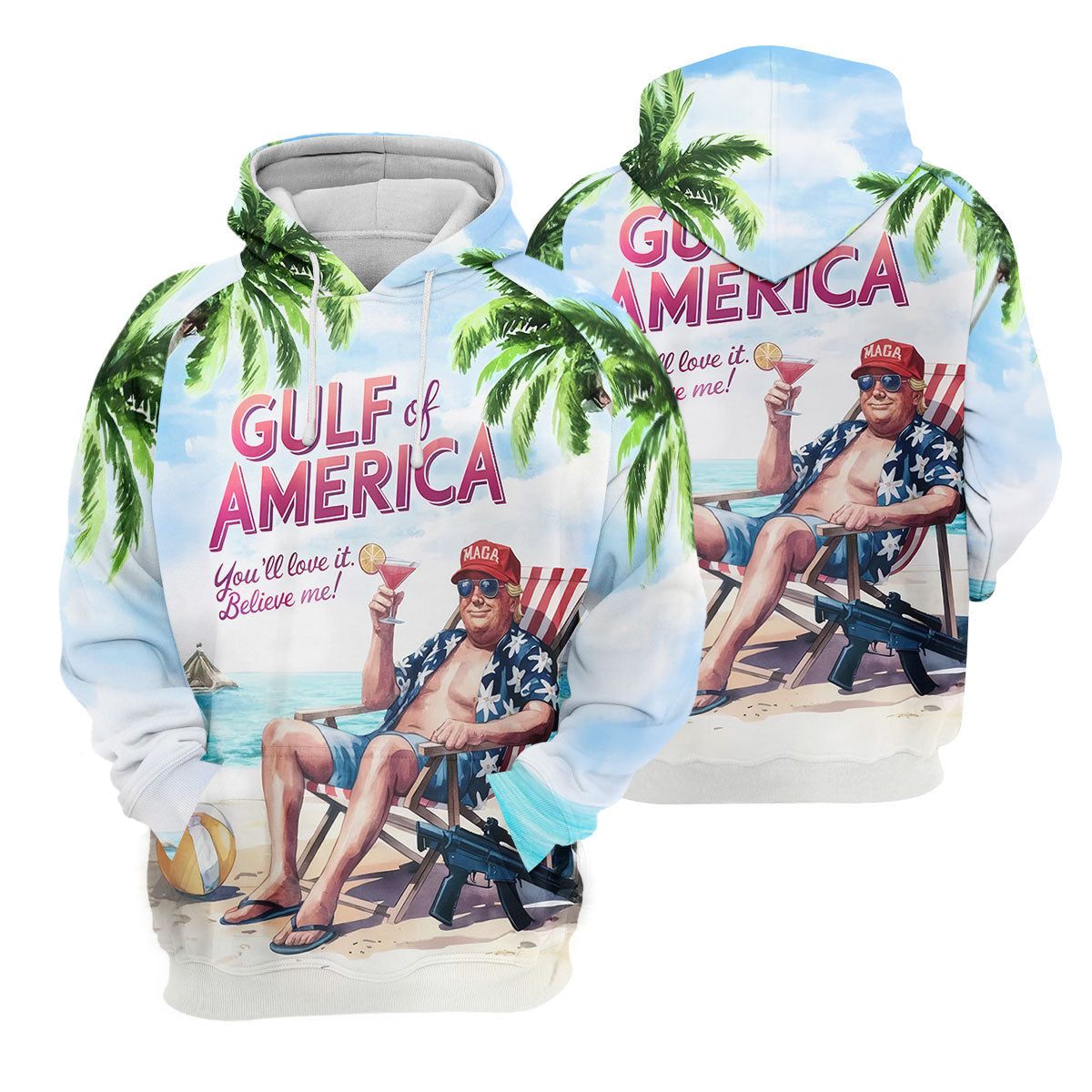 Gulf Of America Shirt, US Patriotic Pride Unisex Tropical Hawaiian Aloha Shirt, Summer Vacation