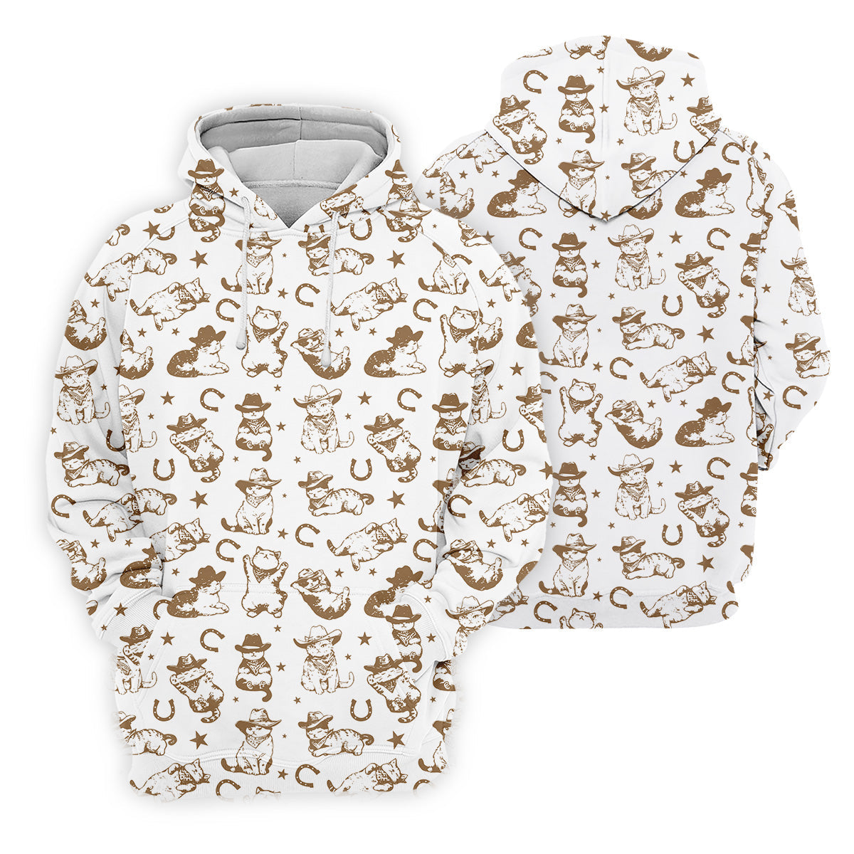 Western Cat Pattern Men Golf Polo, Golf Presents For Him, Men Golf Polo, Matching Golf Shirts For Couples
