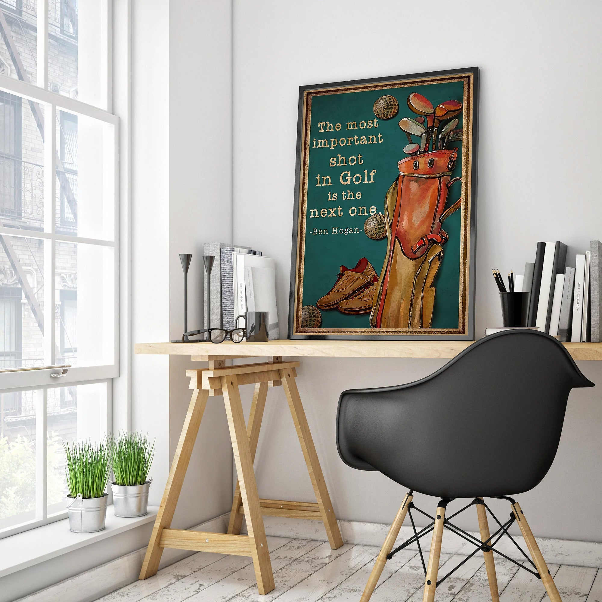 The Most Important Shot In Golf Is The Next One Canvas Wall Art, Golf Decor, Gift For Golf Lovers