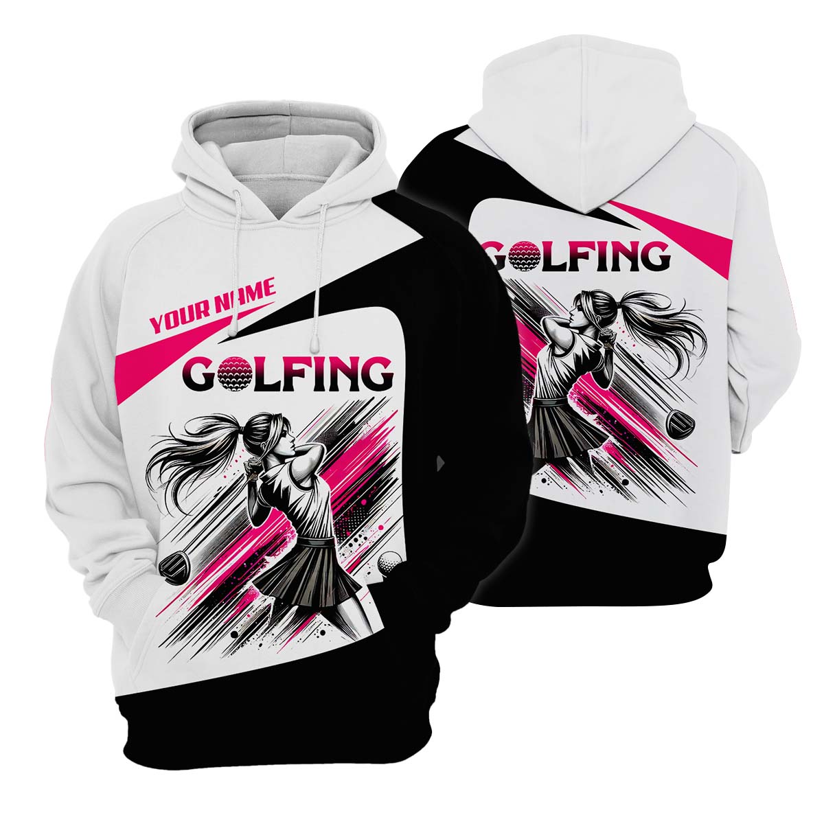 Custom Womens Golf Polo Shirt, Golfing Apparel, Womens Golf Gifts