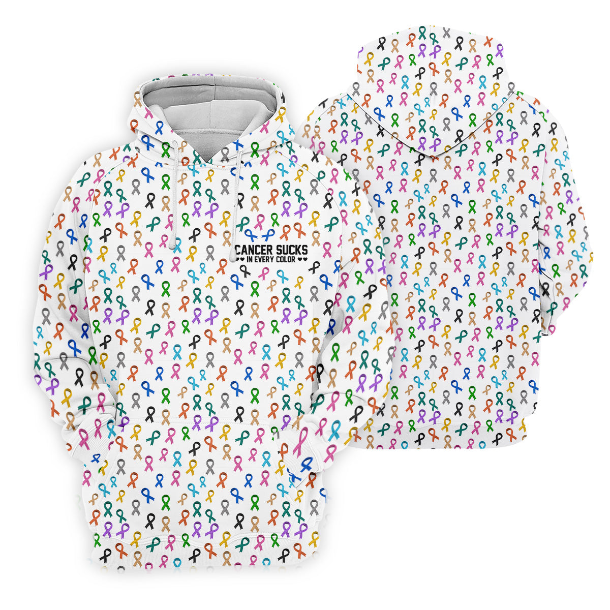 Cancer Sucks In Every Color, Cancer Survivor Shirt, Couple Golf Shirt, Matching Golf Shirt, His And Hers Golf Shirts
