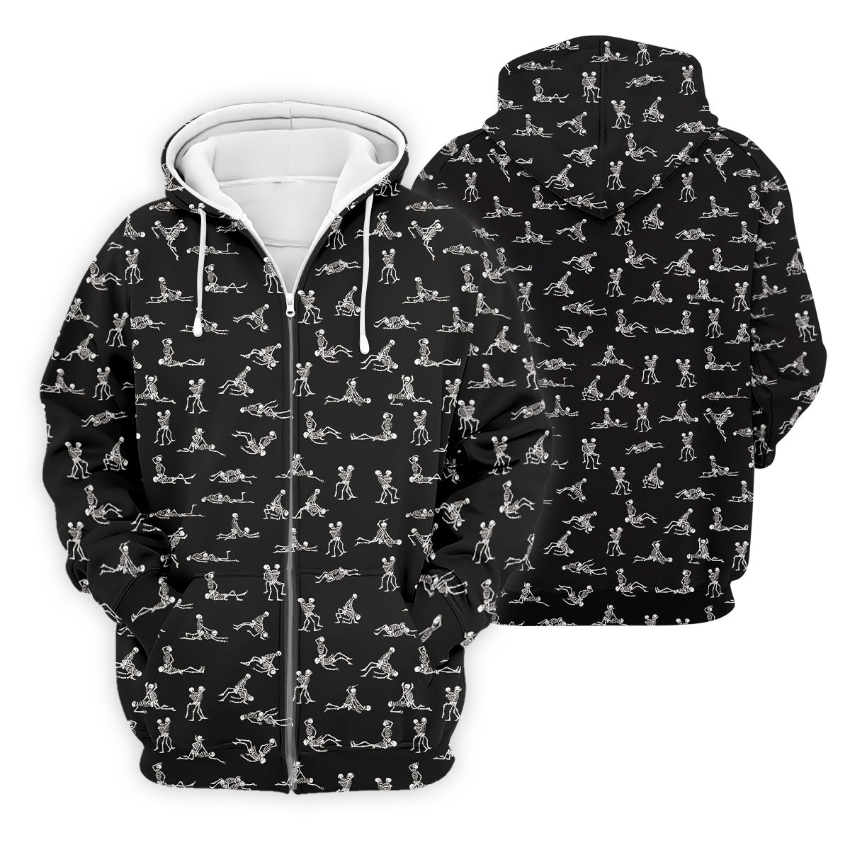 Funny Skeleton Sex Position Golf Shirt, Halloween Gift Idea, Fun Golf Shirts For Men, Unique Gift For Golfer