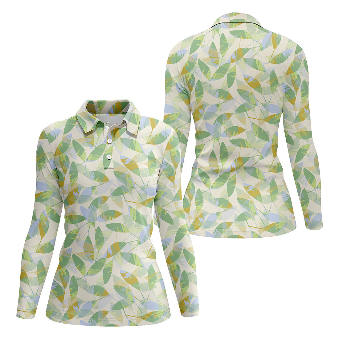 Abtract Seamless Pattern Womens Golf Tops, Pastel Womens Golf Polo Shirts, Matching Golf Shirts
