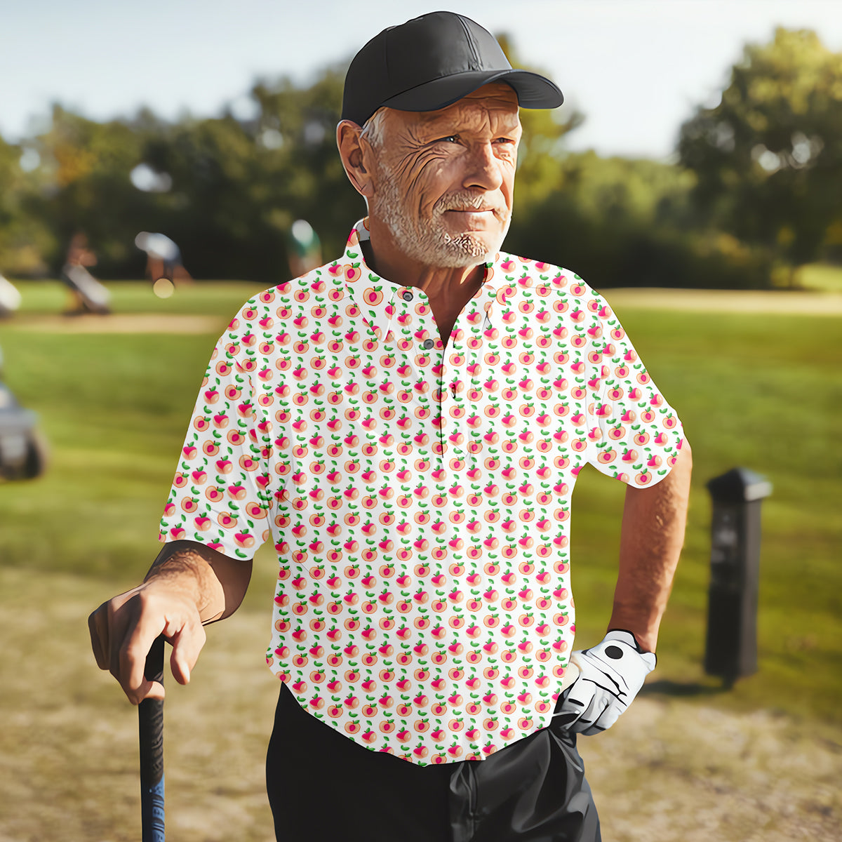 Funny Men's Golf Polo Shirt, Dad Golf Shirt, Christmas Golf Gift