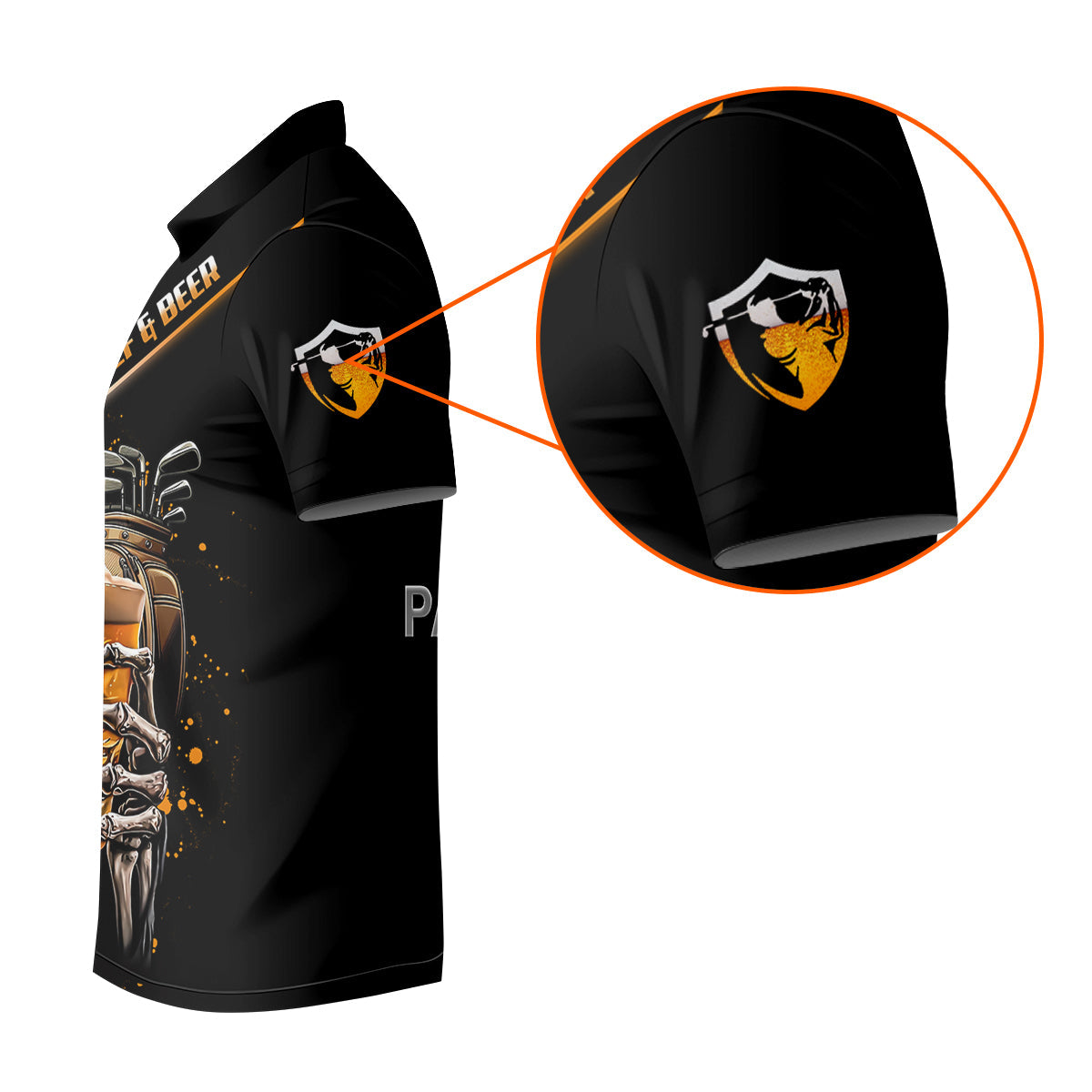 Custom Golf And Beer Soul Keeper Golf Polo Shirt , Funny Golf Shirt, Gift For Golfers