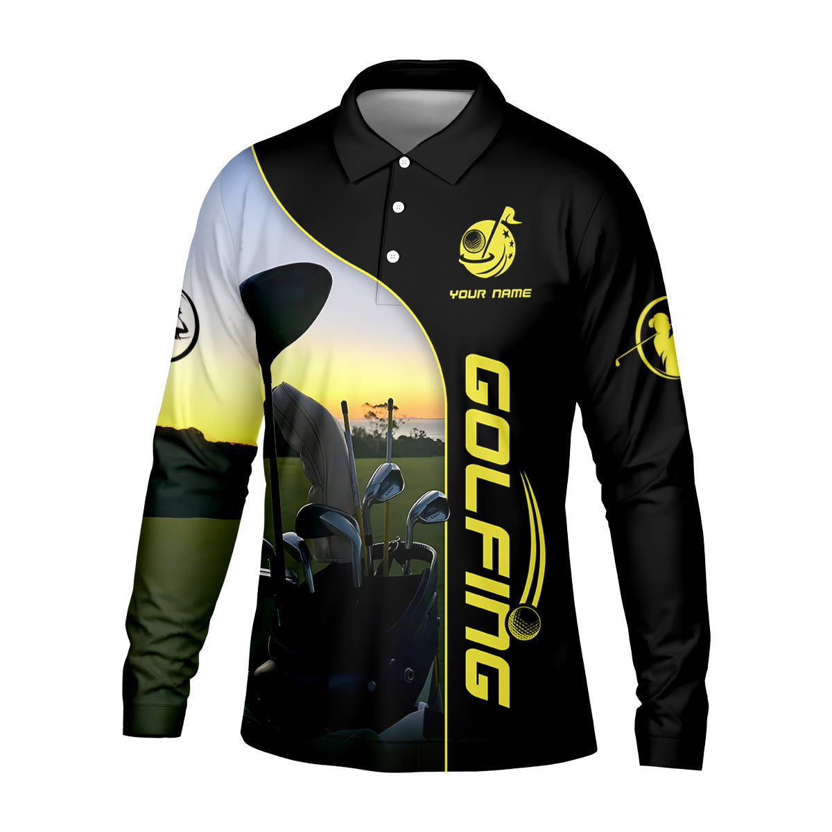 That's What I Do I Play Golf And I Know Things Custom Funny Golf Polo Shirt, Christmas Golf Gift