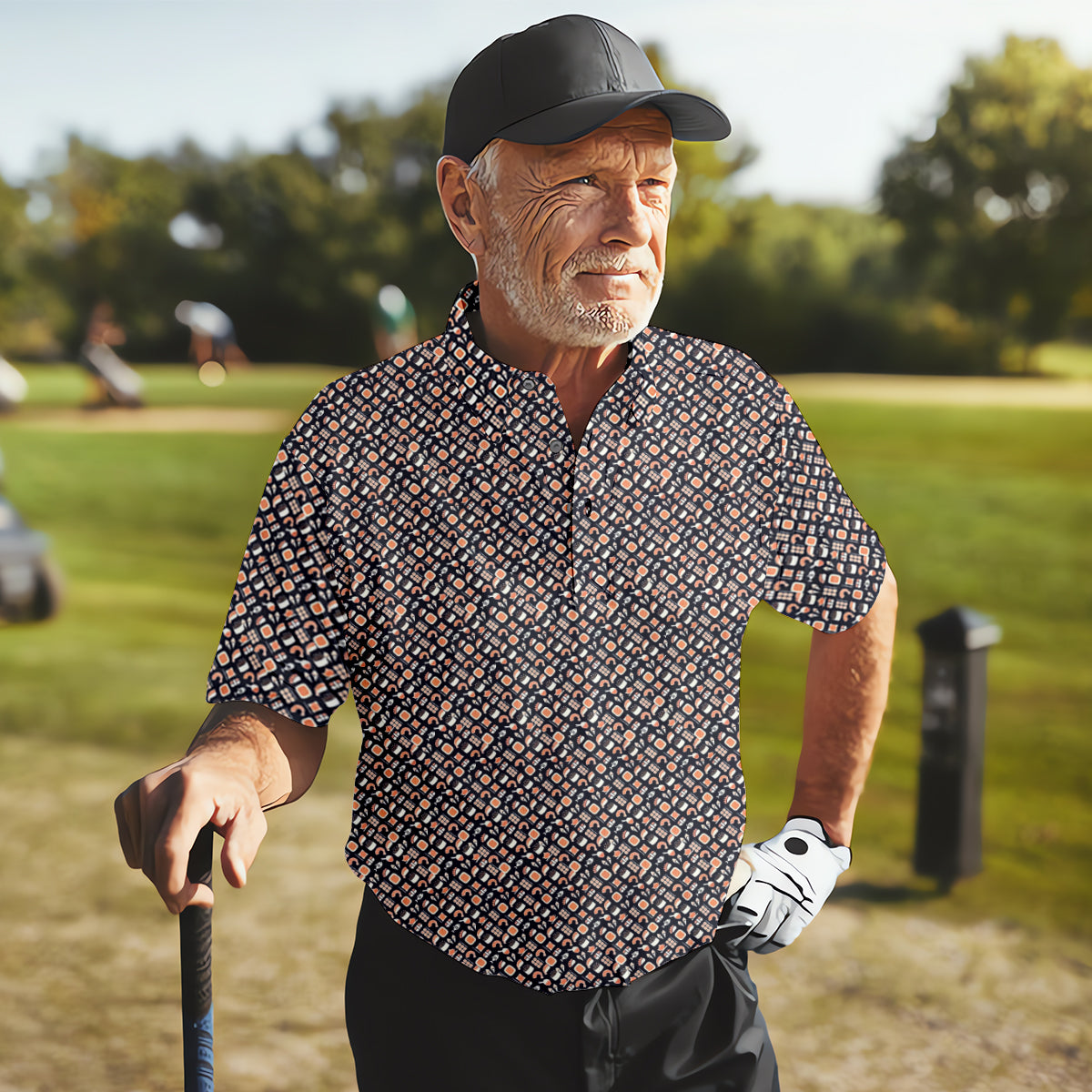 Sushi Men's Golf Polo Shirt, Funny Golf Shirt, Dad Golf Gift