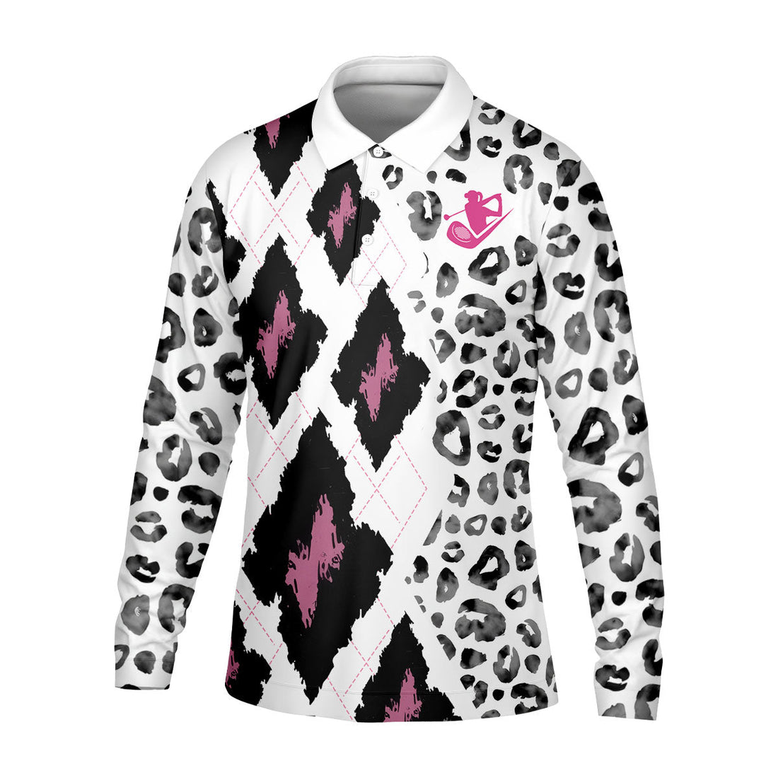 I Asked God For Partners In Crime He Sent Me My Crazy Golfing Friends Leopard Print Golf Shirt, Fun Womens Golf Shirts