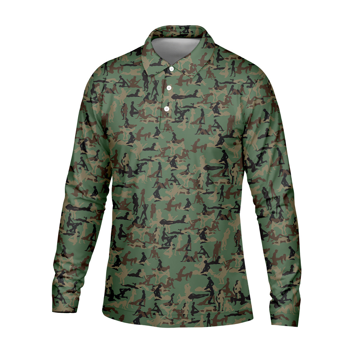 Sex Positions Stick Figure Camo Golf Shirt, Mens Golf Polo Shirts, Cool Golf Gift, Golfing Apparel