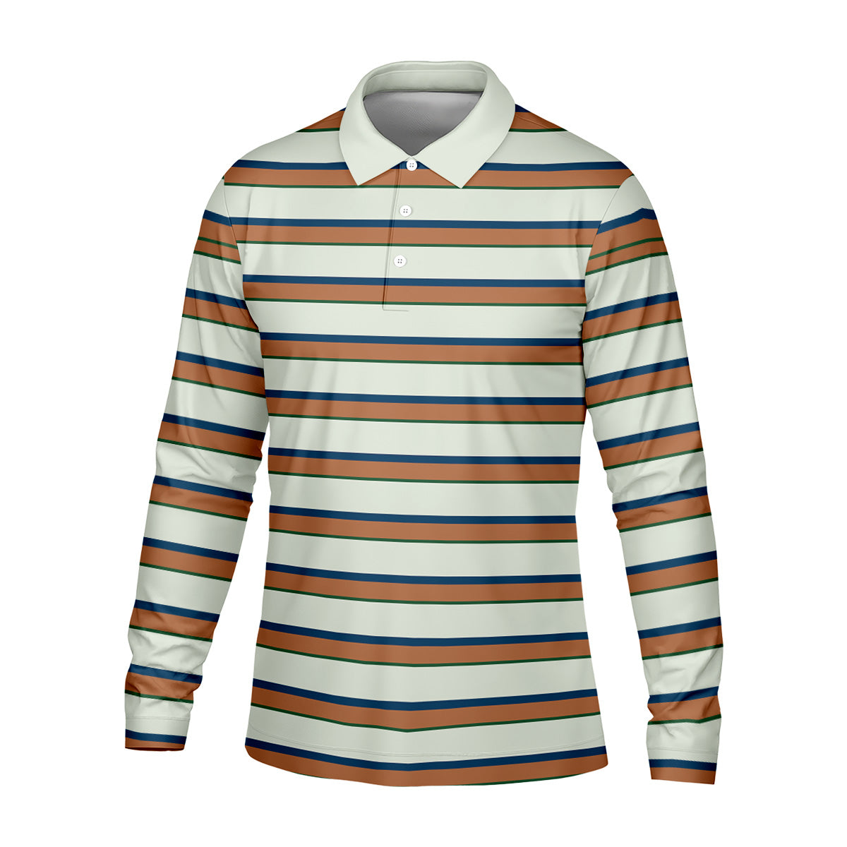 Striped Golf Polo, Golf Tops For Men, Mens Golf Polo Shirts, Cool Golf Gifts, Long Sleeve Polo, Golfing Apparel