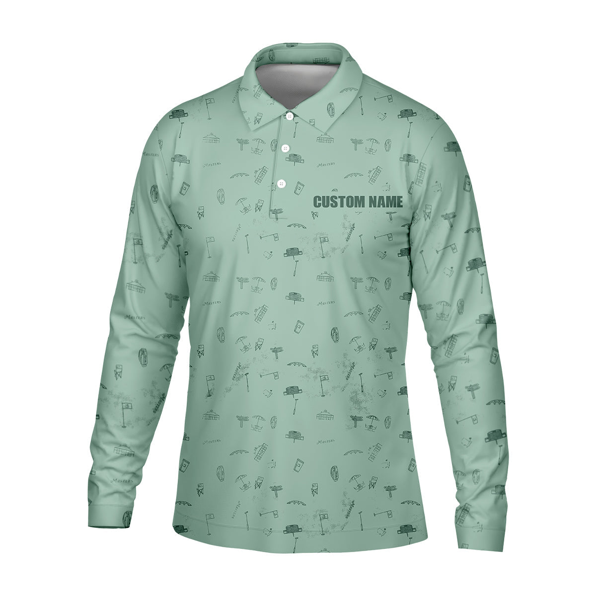 Custom Masters Men's Golf Polo Shirt, Funny Golf Shirt, Christmas Golf Gift