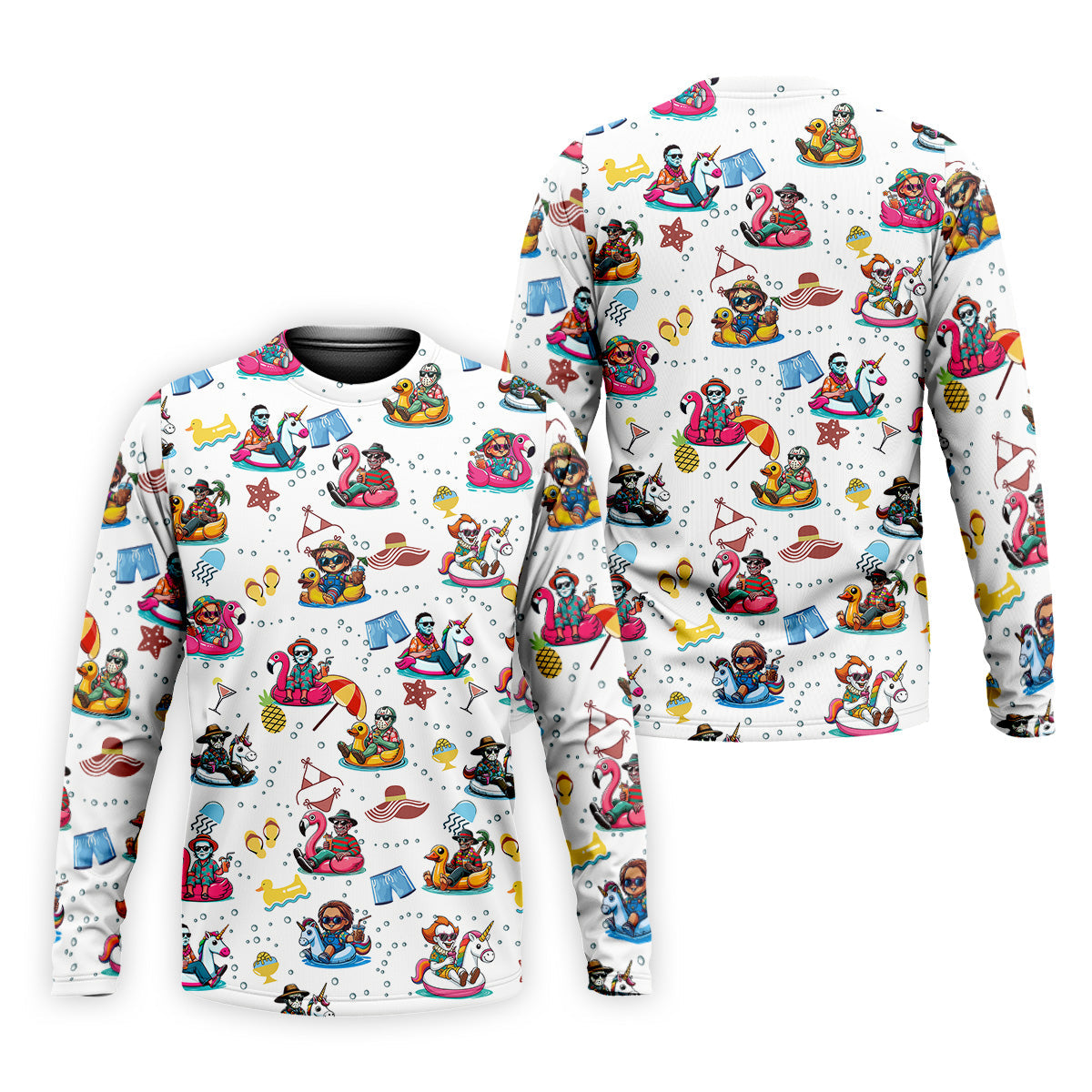 Halloween Summer, Fun Golf Poloss, Long Sleeve Golf Shirts, Men Golf Polo, Michael Myers, Freddy Krueger, Pennywise