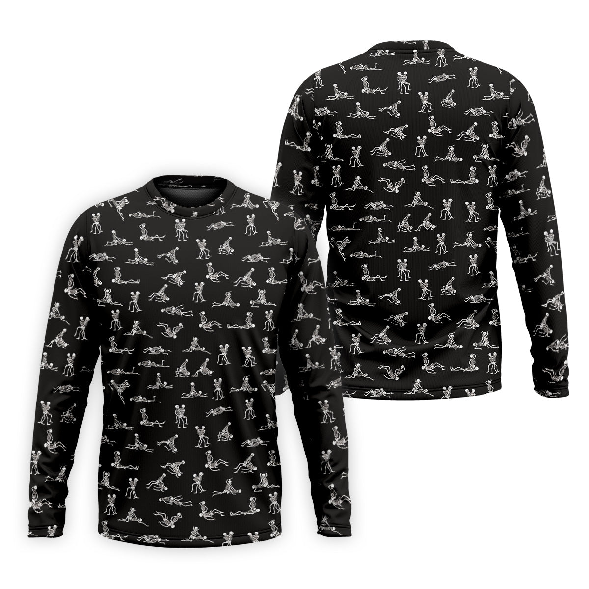 Funny Skeleton Sex Position Golf Shirt, Halloween Gift Idea, Fun Golf Shirts For Men, Unique Gift For Golfer