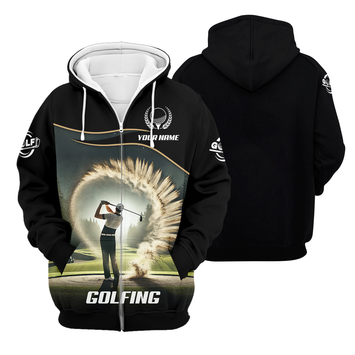 Custom Elite Golfer Golf Polo Shirt, Gift For Golfers, Mens Golf Gift