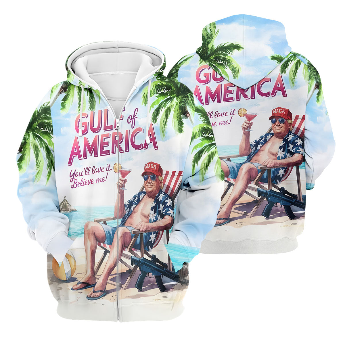 Gulf Of America Shirt, US Patriotic Pride Unisex Tropical Hawaiian Aloha Shirt, Summer Vacation