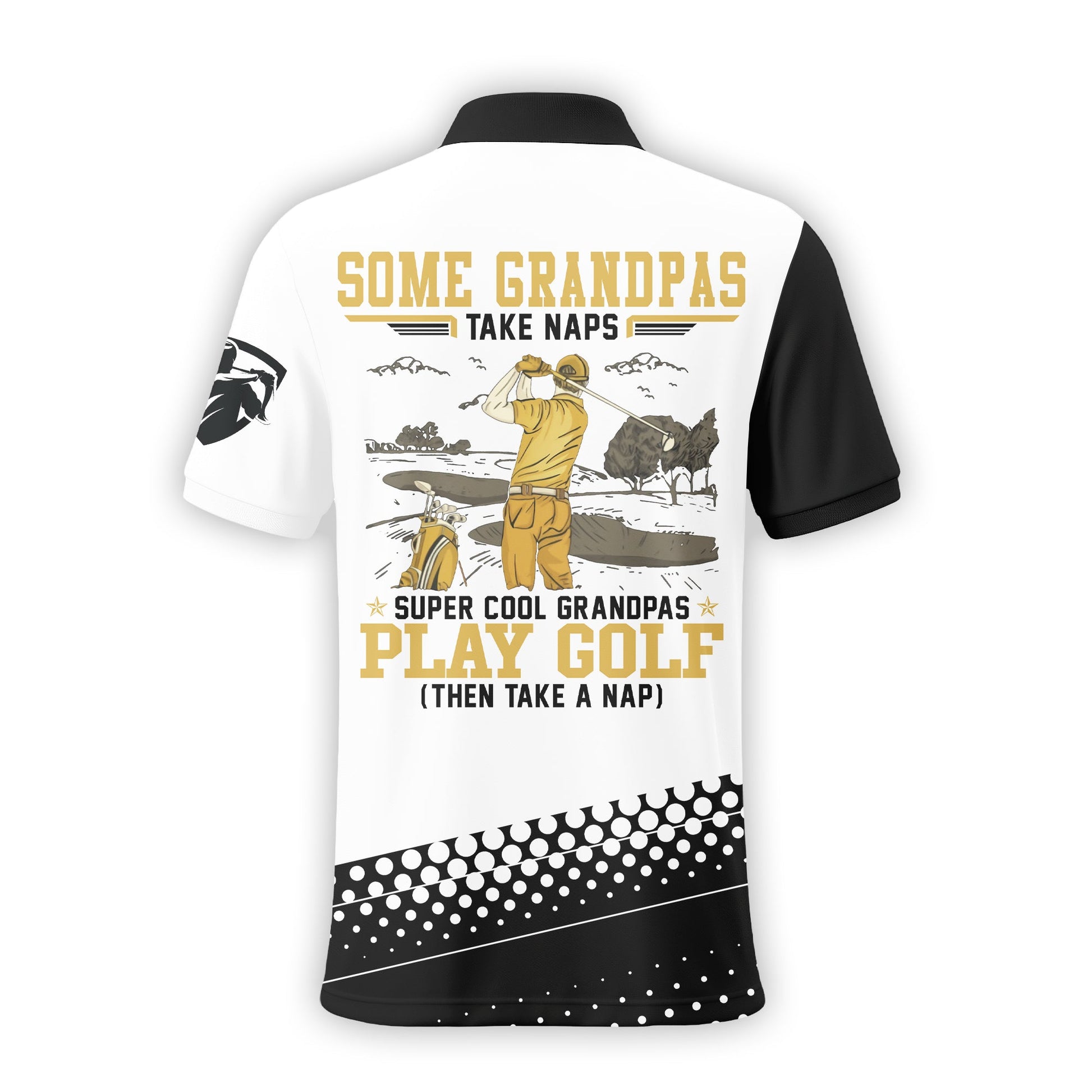 Some Grandpas Take Naps Custom Name Golf Polo Shirt, Golf Shirt, Gift For Golfers