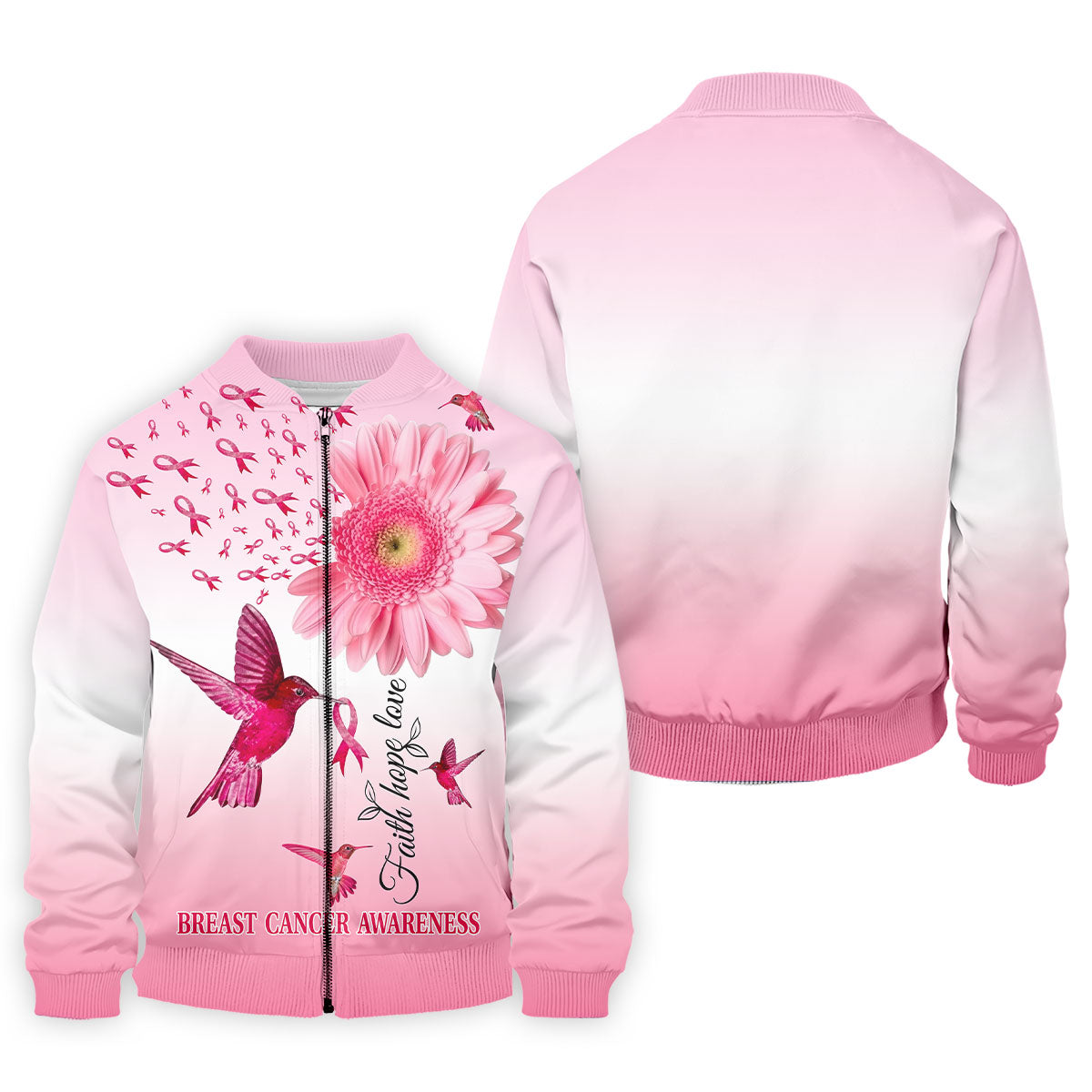 Faith Hope Love Breast Cancer Men's Golf Shirt, Breast Cancer Awareness Shirt, Pink Golf Shirt, Golf Shirts For Men