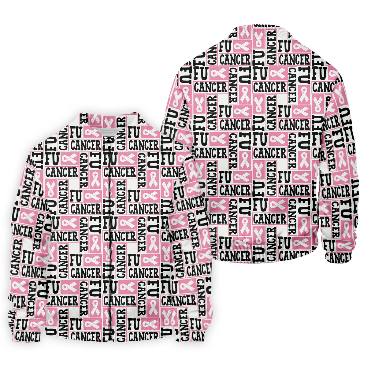 Fu Cancer Funny Men Golf Shirt, Breast Cancer Awareness Shirt, Pink Golf Shirt, Golf Shirts For Men