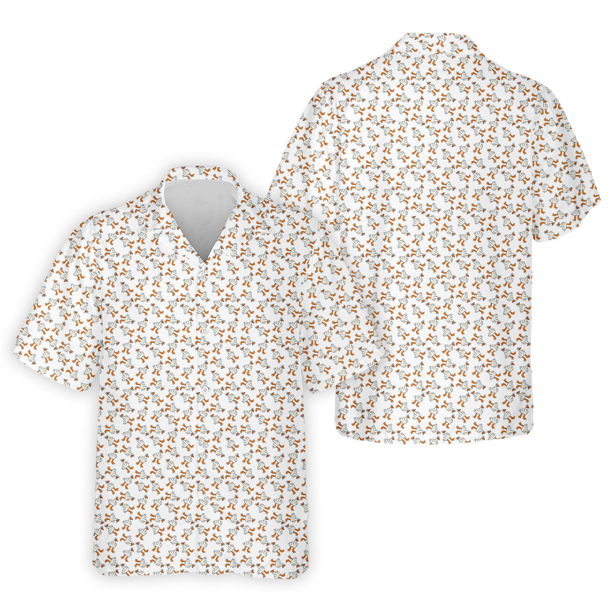 Middle Finger Duck Patterned Golf Polos, Mens Funny Golf Shirts, Mens Golf Polo Shirts, Funny Golf Shirt