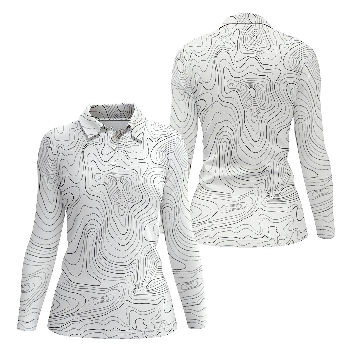 White Topo Womens Golf Tops, Ladies Sleeveless Polo, Unique Gift For Golfer, Golfing Apparel