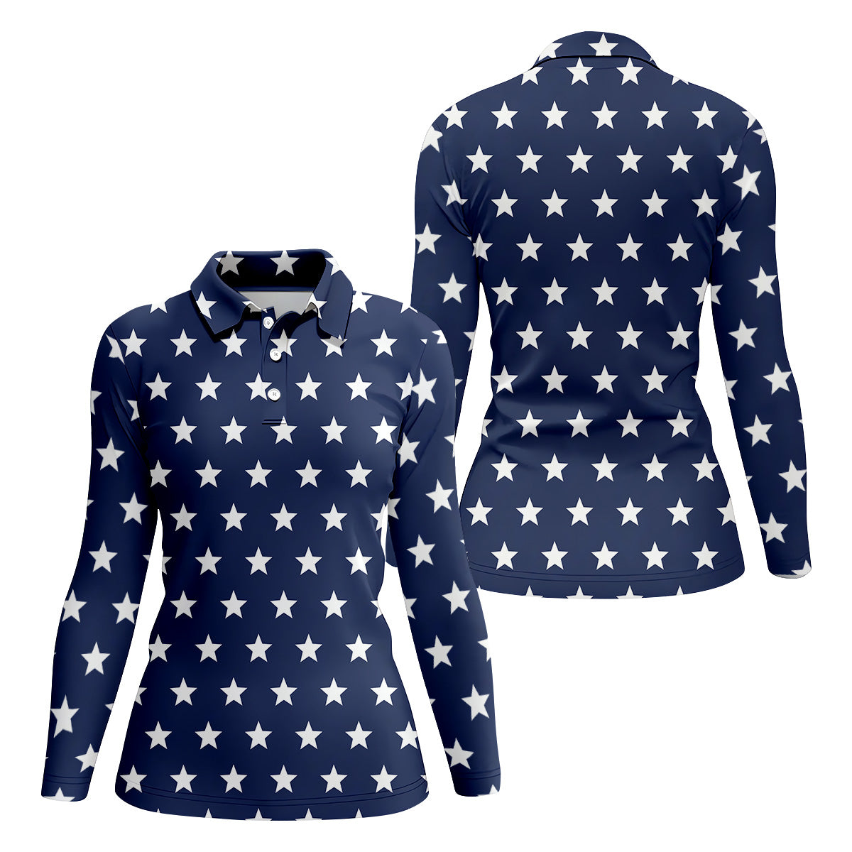 Star Spangled, Womens Sleeveless Polo, Women Golf Top, Gifts For Golf Lovers, Golfing Apparel