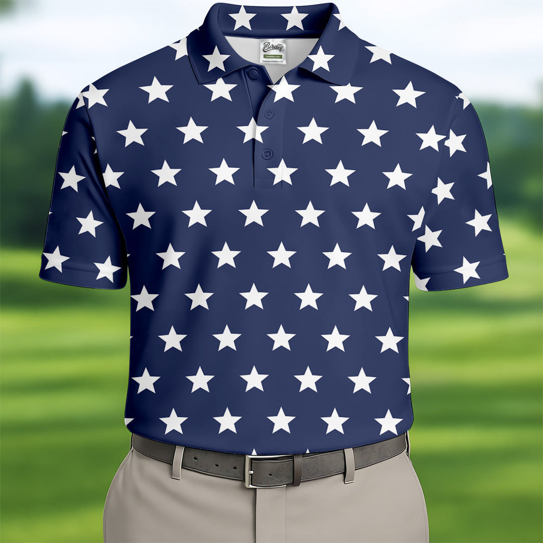 Star Spangled Men Polo, Mens Golf Polo Shirts, Golf Accessories For Men, Golf Gift For Men