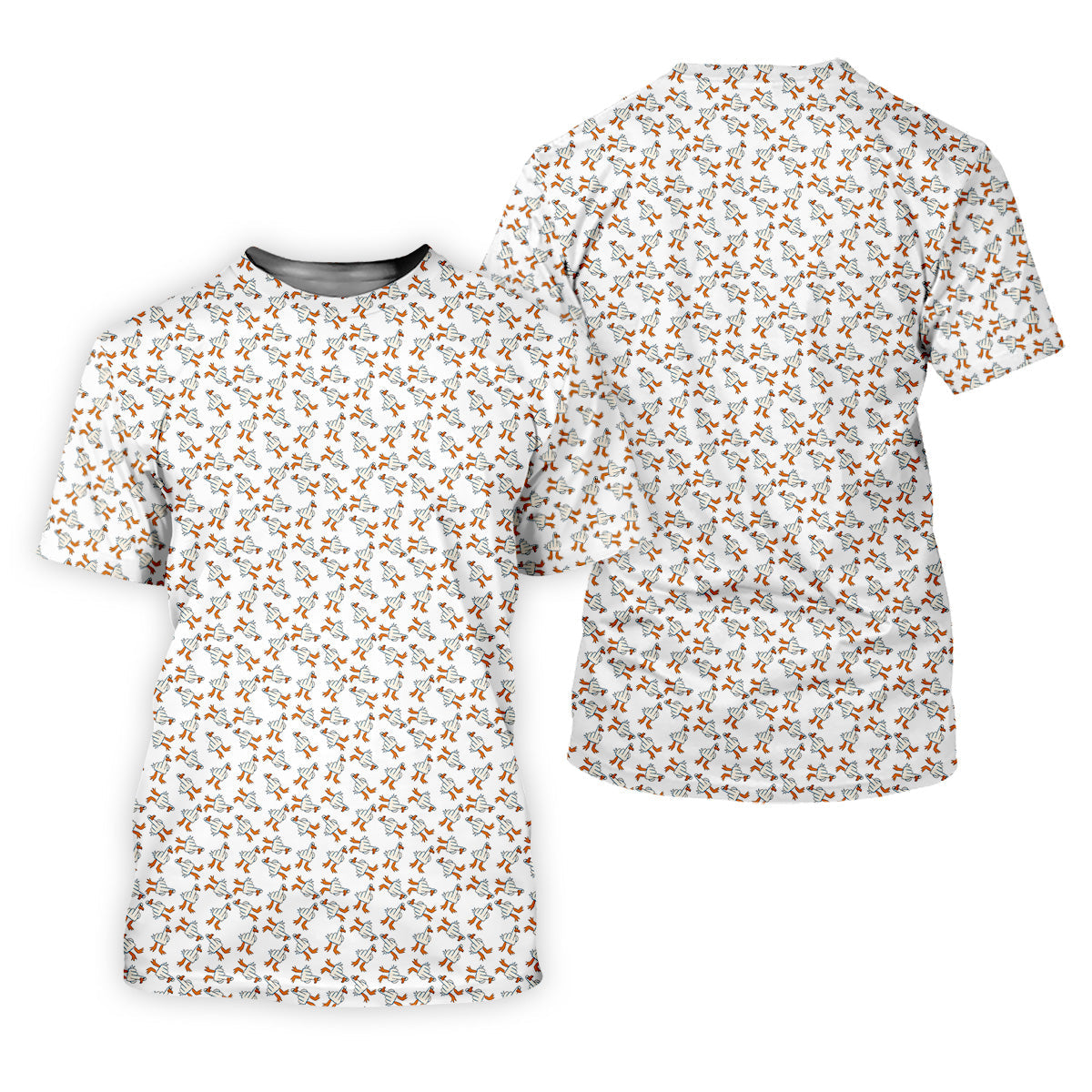 Middle Finger Duck Patterned Golf Polos, Mens Funny Golf Shirts, Mens Golf Polo Shirts, Funny Golf Shirt