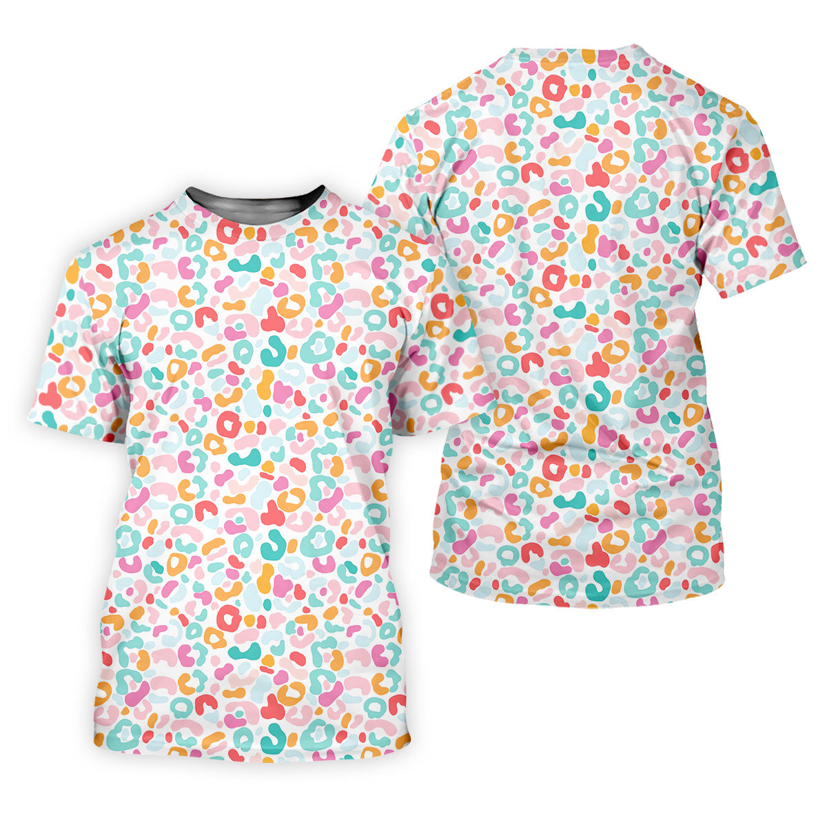 Leopard Pattern Fun Womens Golf Shirts, Women's Long Sleeve Golf Shirts, Ladies Golf Tops, Ladies Golf Polos