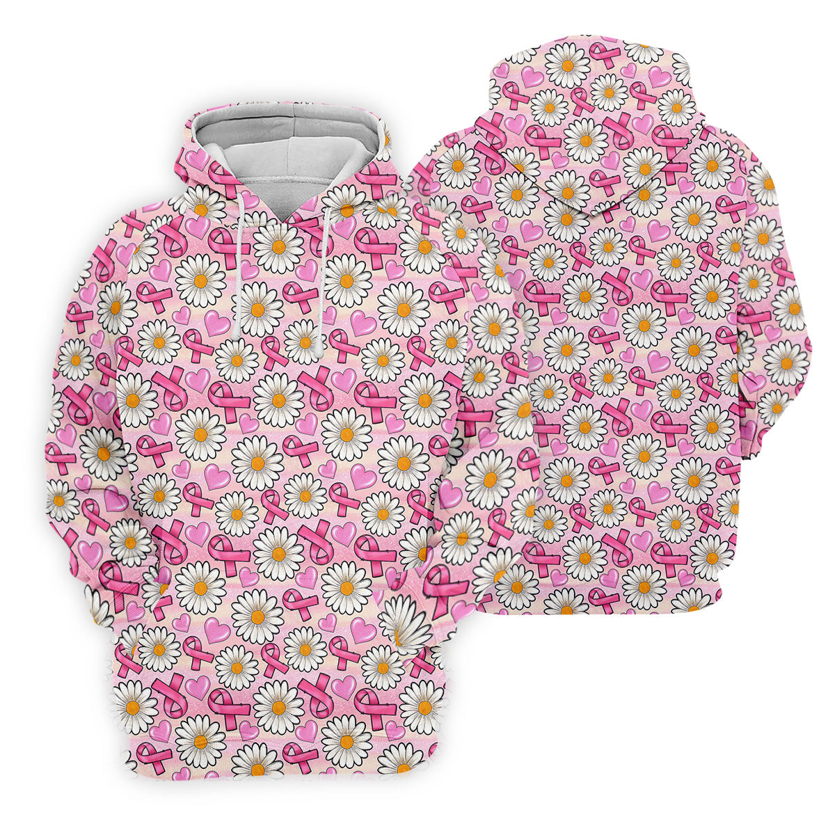Daisy Pink Breast Cancer Golf Shirt, Mens Golf Polo Shirts, White Polo Shirt Mens, Golfing Apparel