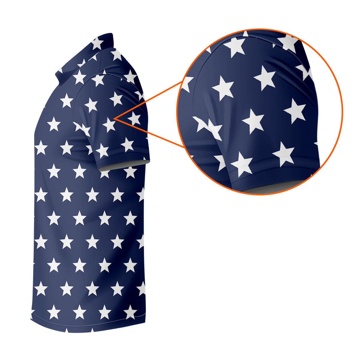 Star Spangled Men Polo, Mens Golf Polo Shirts, Golf Accessories For Men, Golf Gift For Men