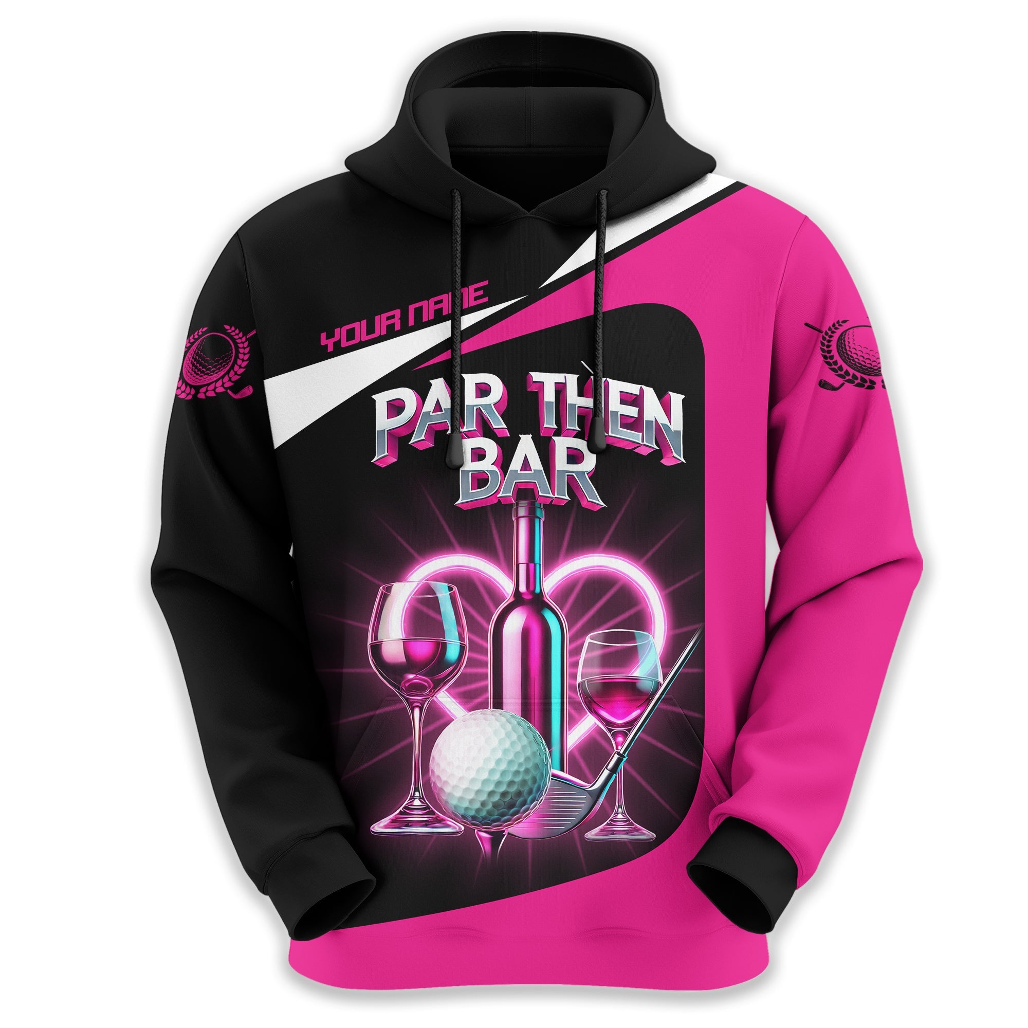 Par Then Bar Custom Womens Golf Polo Shirt, Golfing Apparel, Womens Golf Gifts
