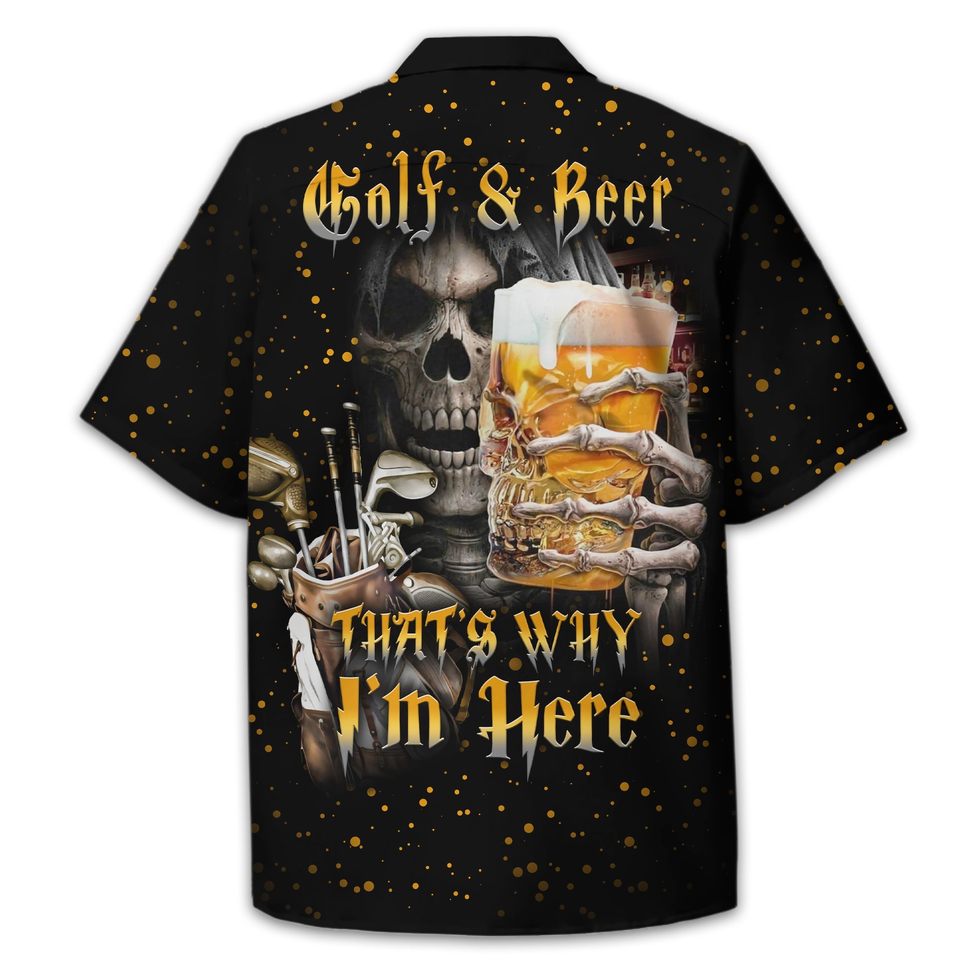 Golf And Beer Personalized Polo Golf Shirt, Gift For Golfers, Golf Gift Ideas
