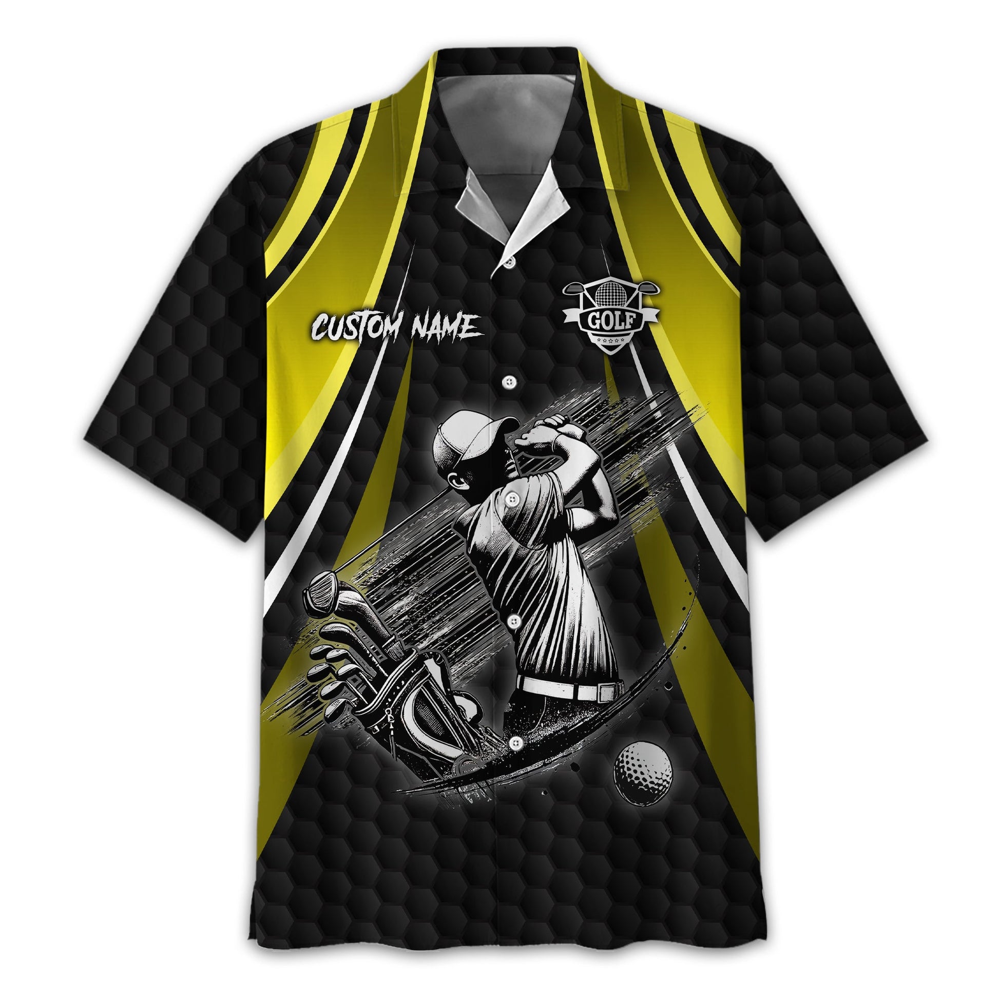 I Hate Golf Custom Men's Golf Polo Shirt, Funny Golf Shirt, Gift For Golfer