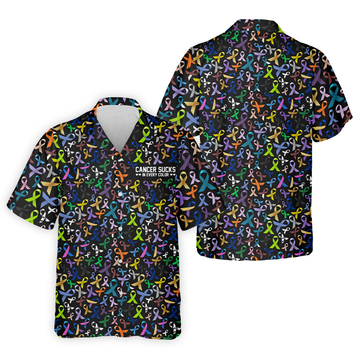 Cancer Sucks In Every Color Golf Shirt, Cancer Awareness Shirt, Couple Golf Shirt, Matching Golf Shirt