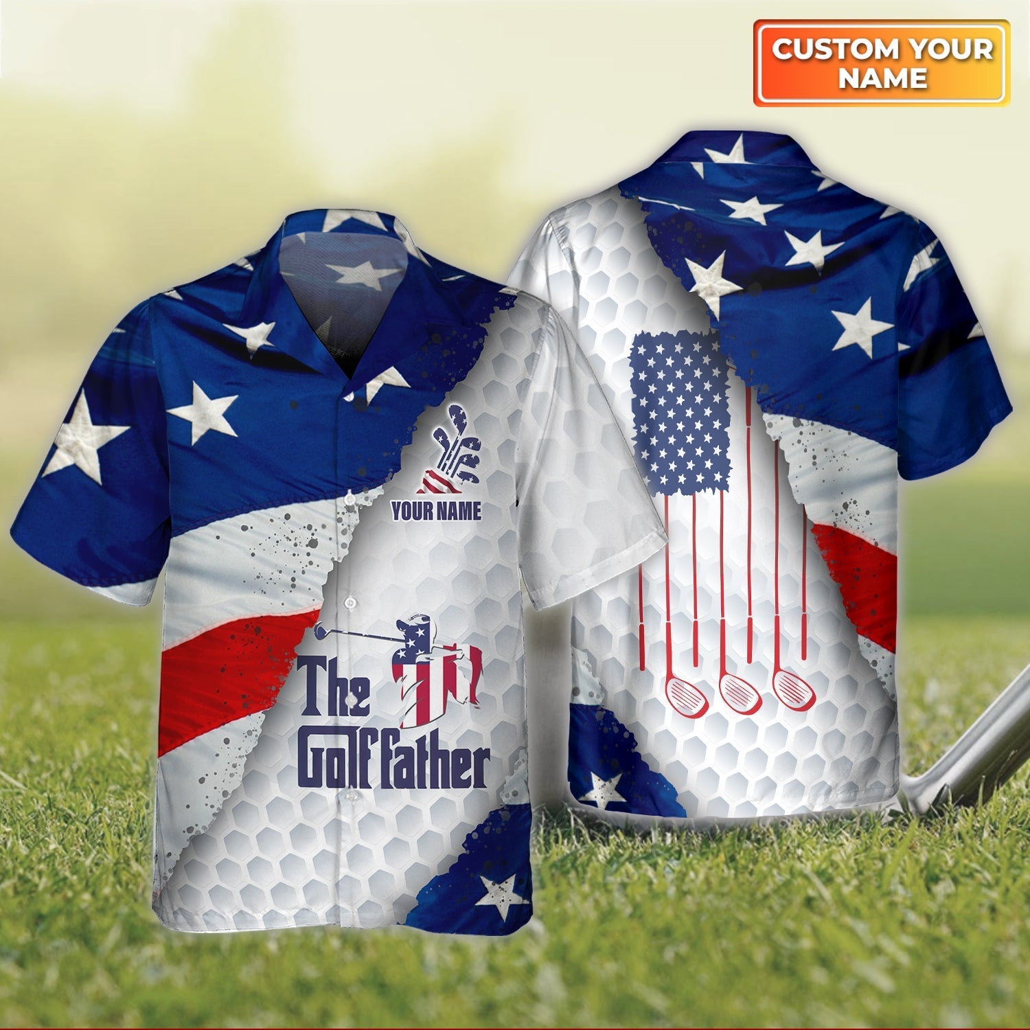 Golf- Personalized Name 3D Hawaiian Shirt
