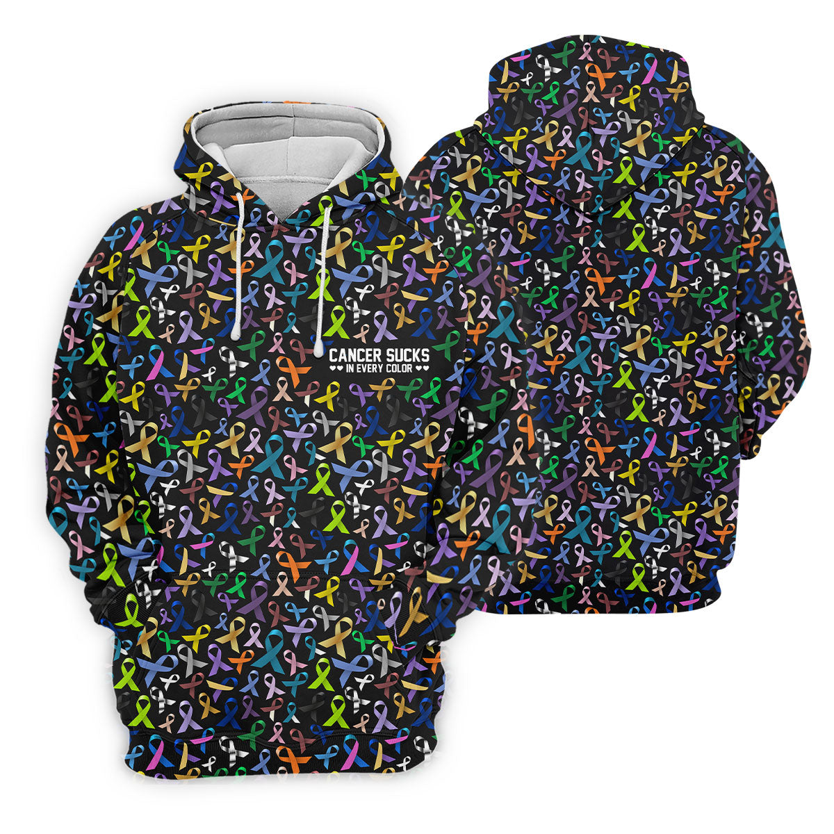 Cancer Sucks In Every Color Golf Shirt, Cancer Awareness Shirt, Couple Golf Shirt, Matching Golf Shirt