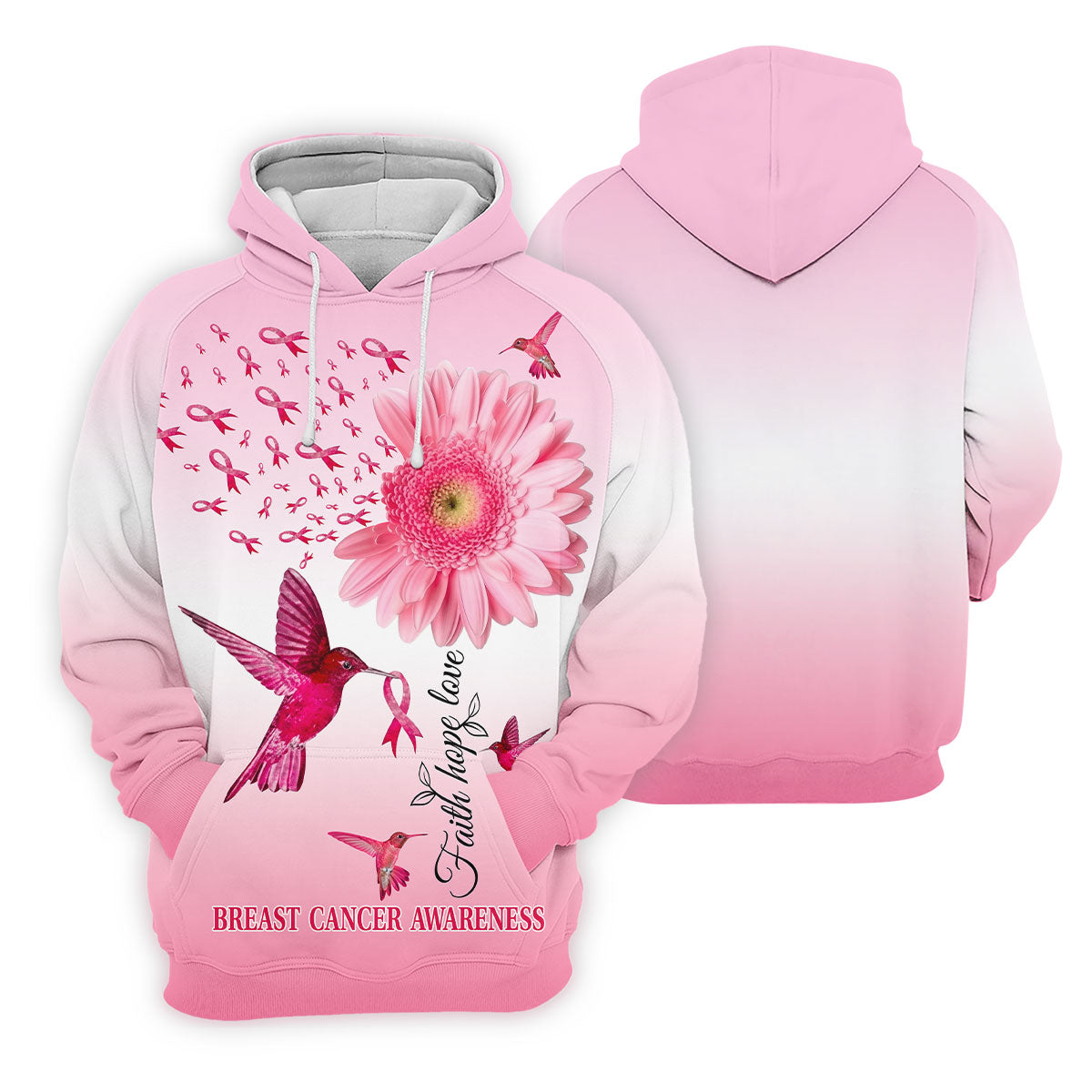Faith Hope Love Breast Cancer Men's Golf Shirt, Breast Cancer Awareness Shirt, Pink Golf Shirt, Golf Shirts For Men