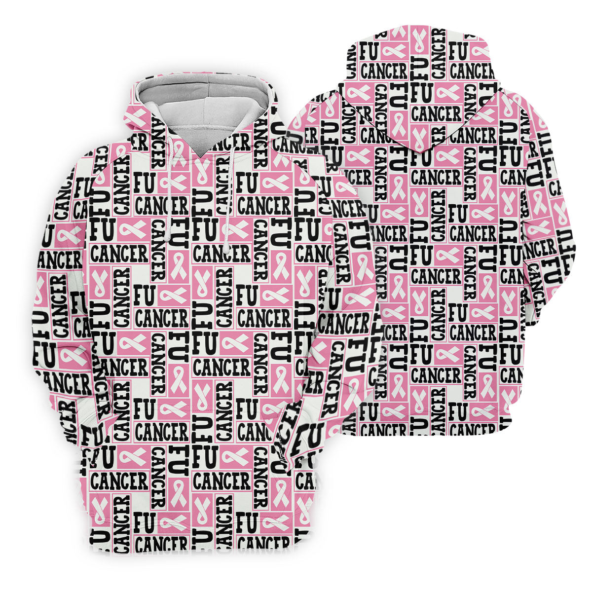 Fu Cancer Funny Men Golf Shirt, Breast Cancer Awareness Shirt, Pink Golf Shirt, Golf Shirts For Men