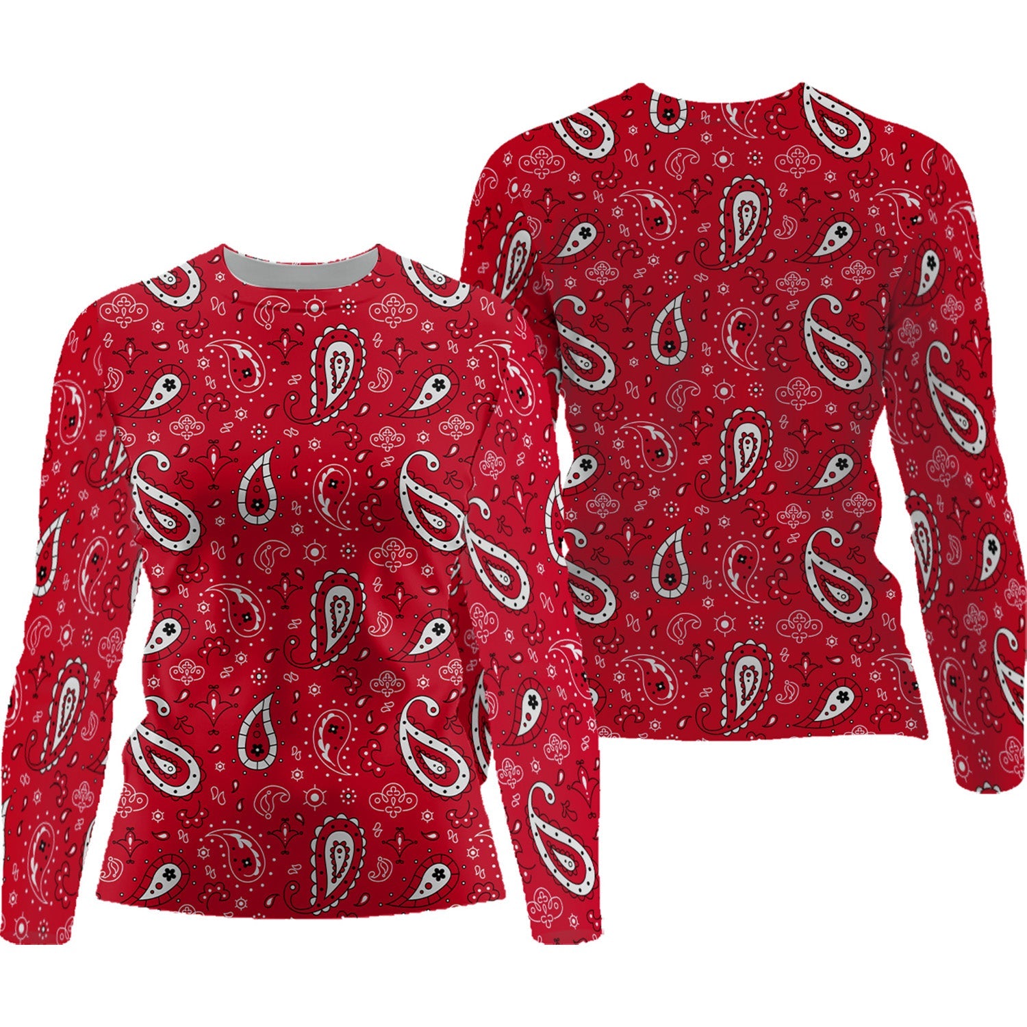 Paisley Bandana Womens Golf Polo Shirt, Custom Ladies Golf Shirt