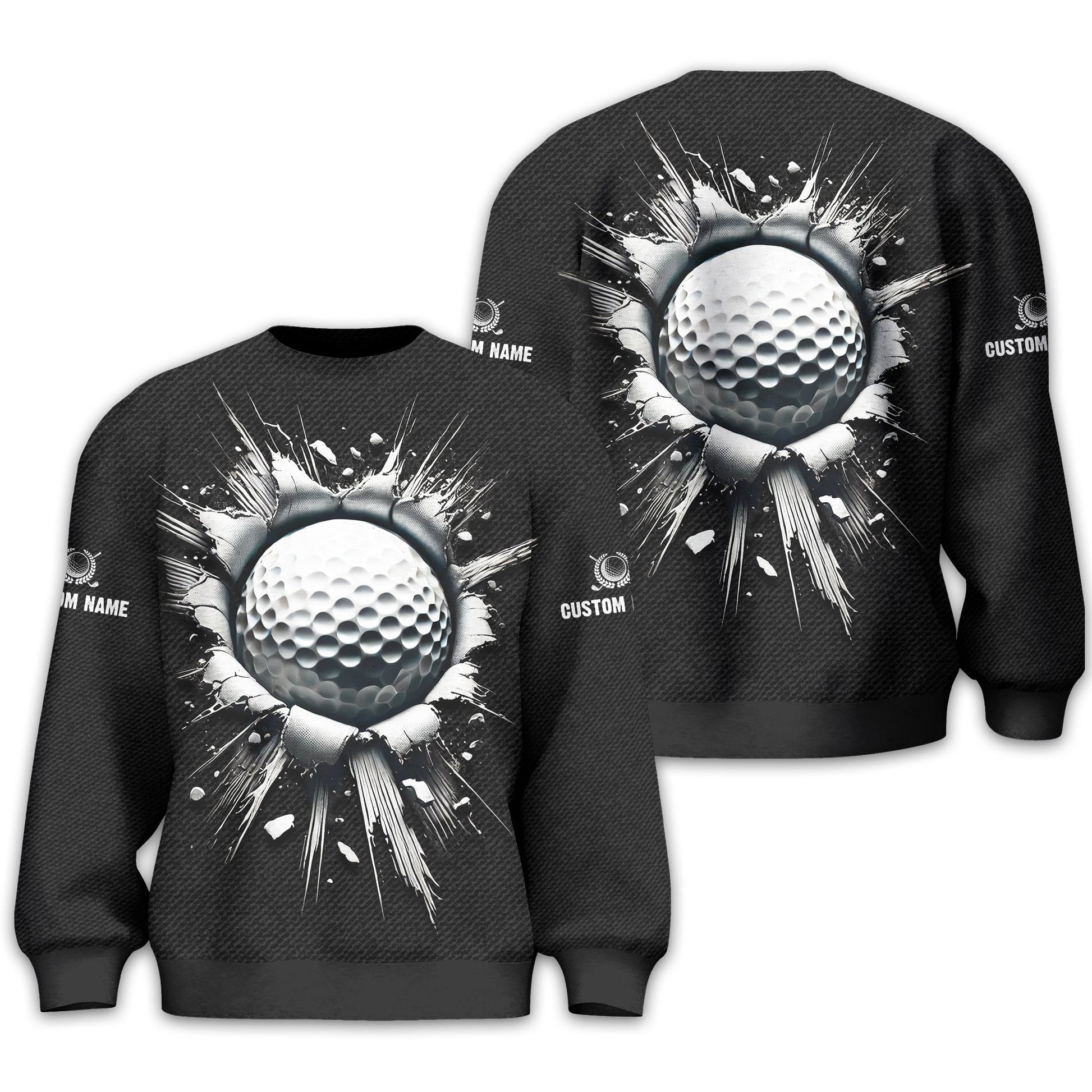 Personalized Black Golf Polo Shirt, Golf Shirt, Gift For Golfers